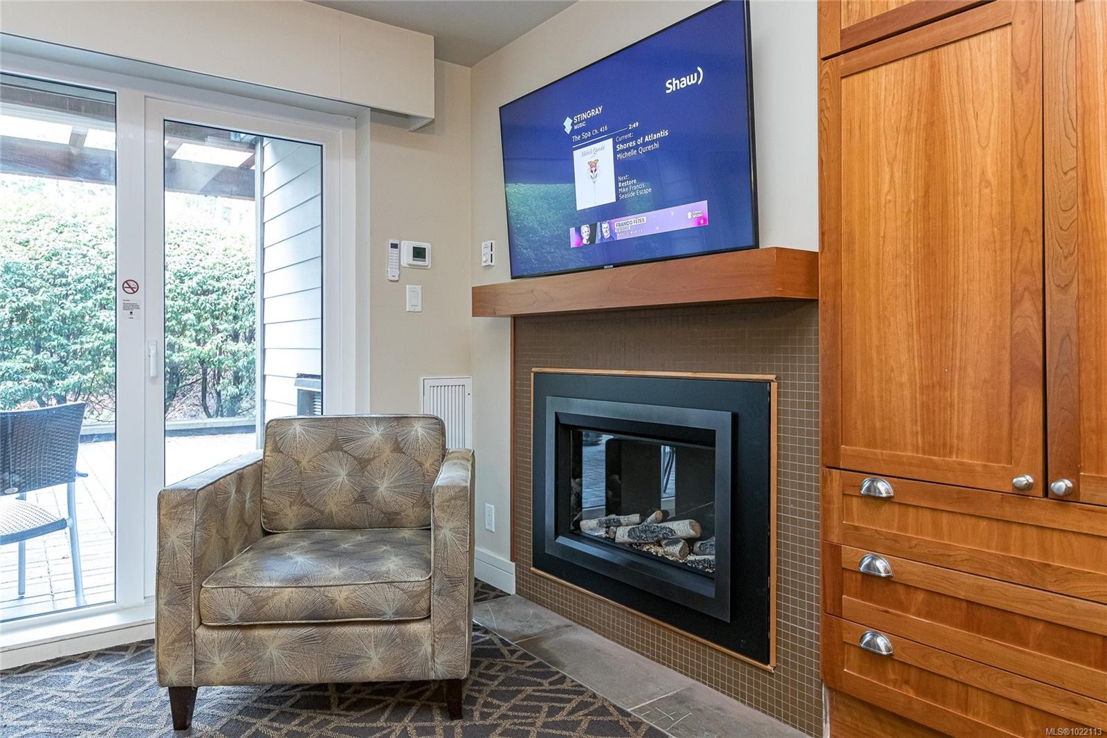 113/115B-1376 Lynburne Pl, Langford, BC - Indoor Photo Showing Living Room With Fireplace