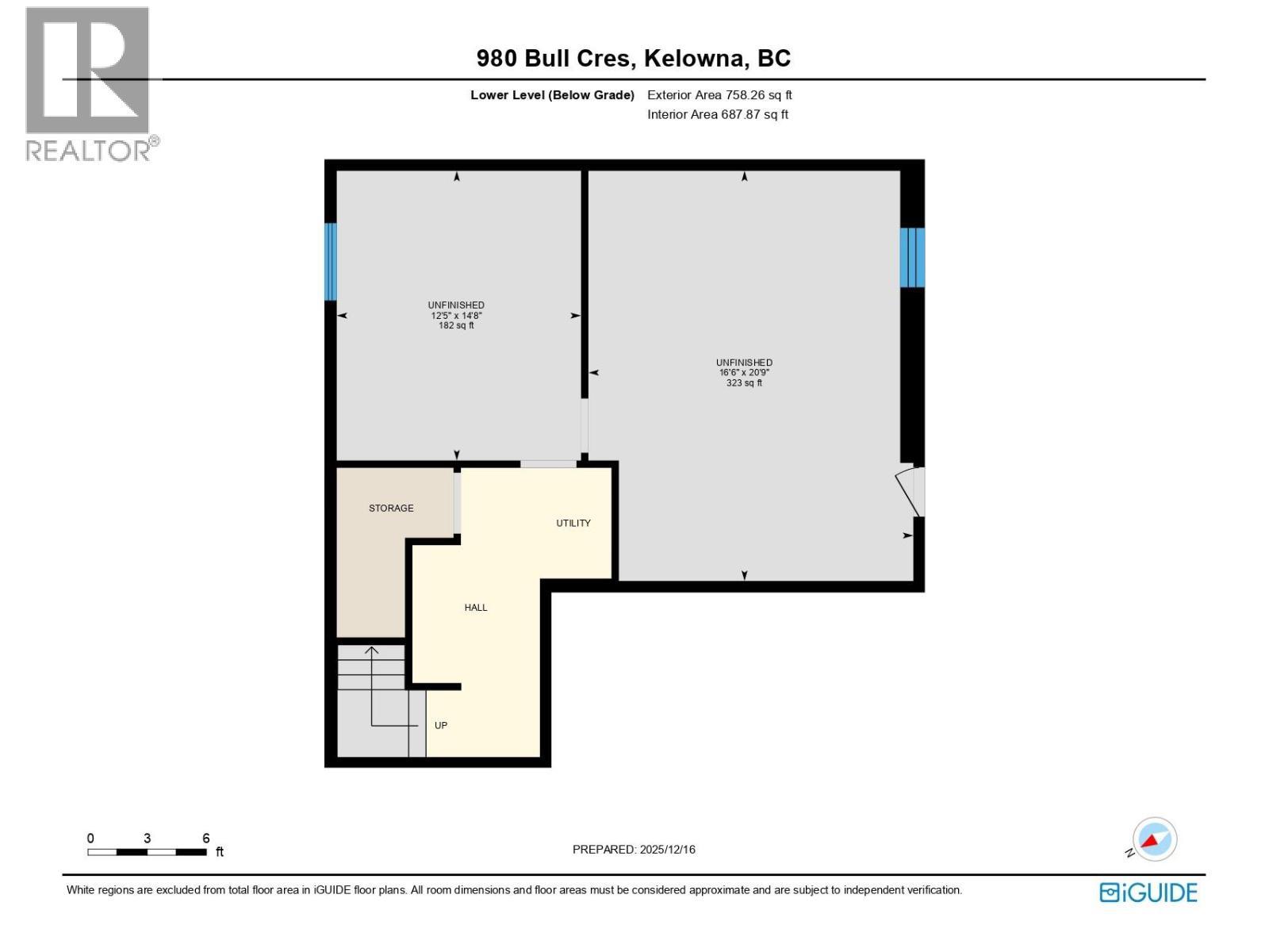 you could add a one bed legal suite, add a kitchen and bathroom, or customize to suit! - 980 Bull Crescent, Kelowna, BC - Other