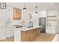 accent wood shelving -