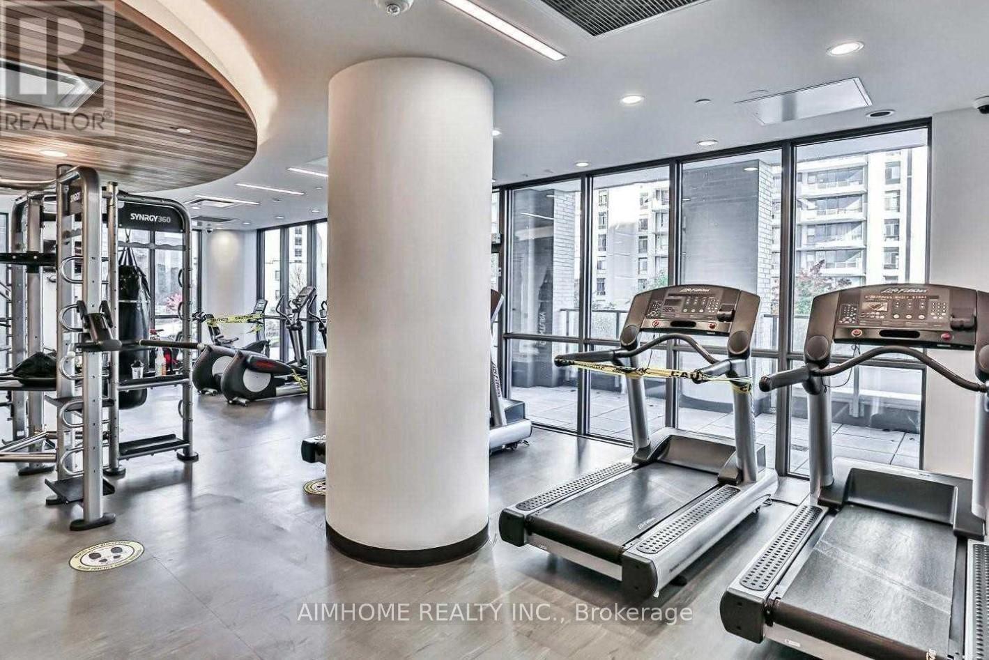2307 - 56 Forest Manor Road, Toronto, ON - Indoor Photo Showing Gym Room
