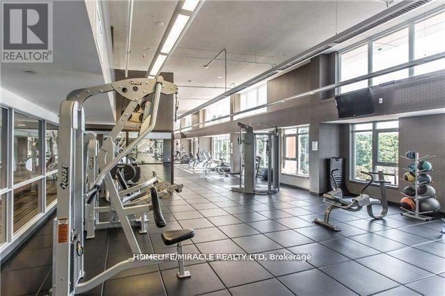 3101 - 190 Borough Drive, Toronto, ON - Indoor Photo Showing Gym Room