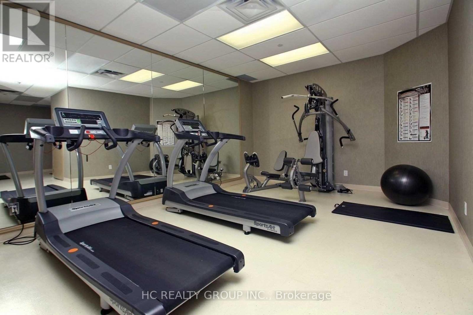 Gym - 503 - 18 Holmes Avenue, Toronto, ON - Indoor Photo Showing Gym Room