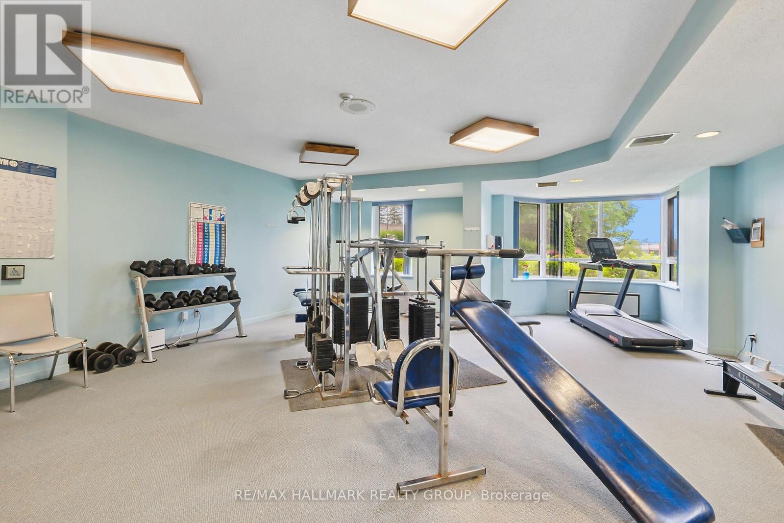 Daily routine, made easy - 617 - 80 Sandcastle Drive, Ottawa, ON - Indoor Photo Showing Gym Room