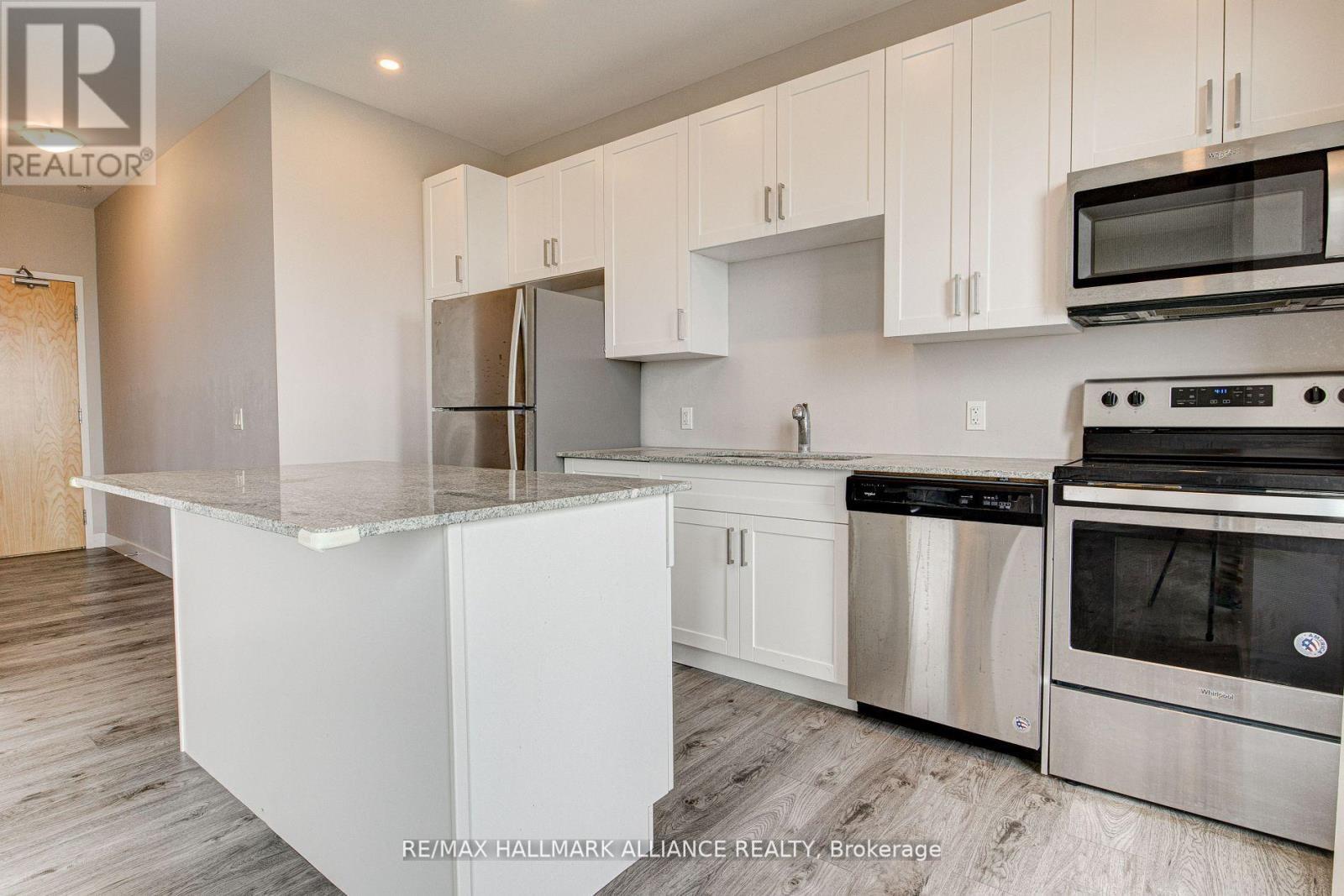 1508 - 100 Garment Street, Kitchener, ON - Indoor Photo Showing Kitchen With Upgraded Kitchen