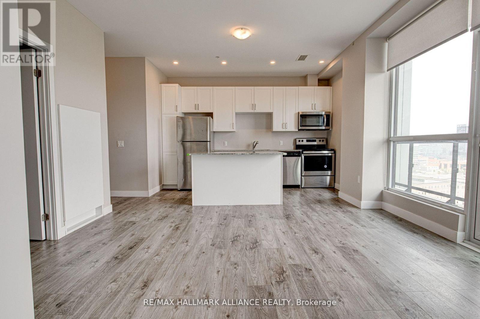 1508 - 100 Garment Street, Kitchener, ON - Indoor Photo Showing Kitchen
