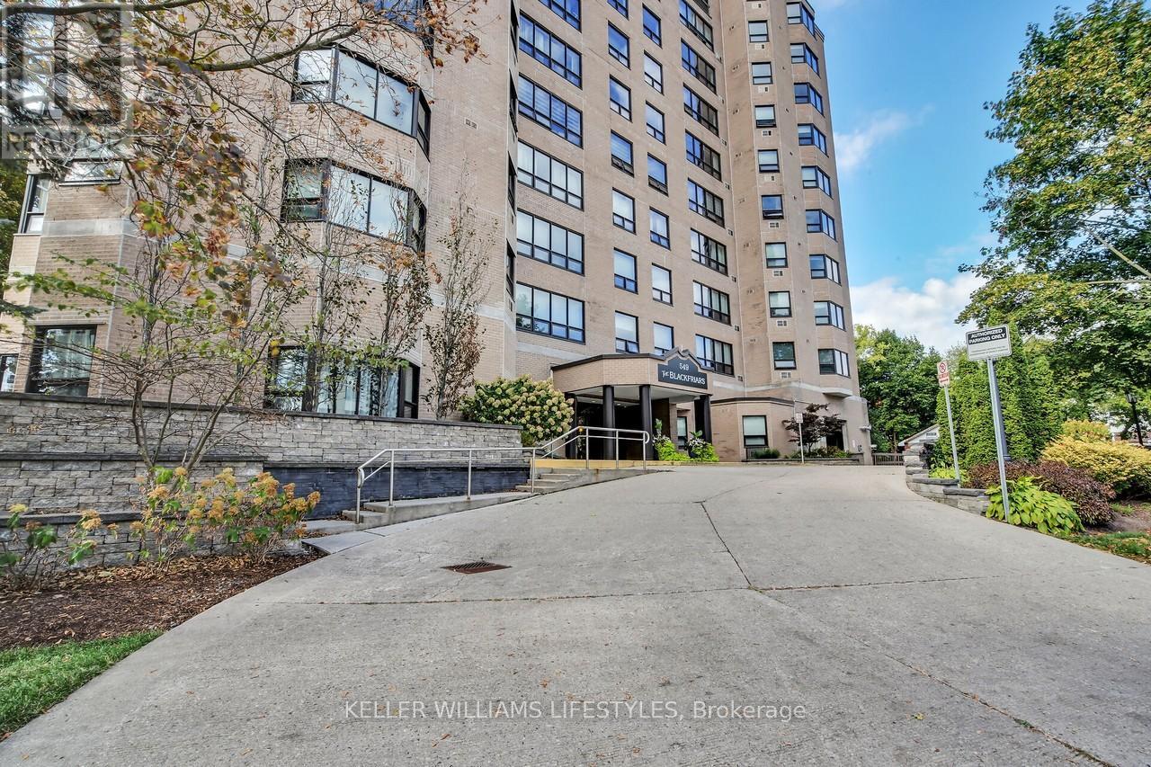 604 - 549 Ridout Street N, London East (East F), ON - Outdoor With Facade