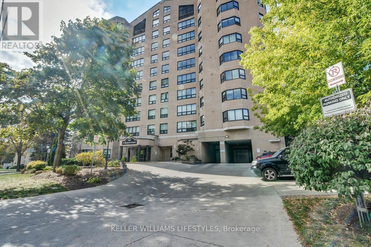 604 - 549 Ridout Street N, London East (East F), ON - Outdoor With Facade