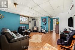 Family Room with gas stove -