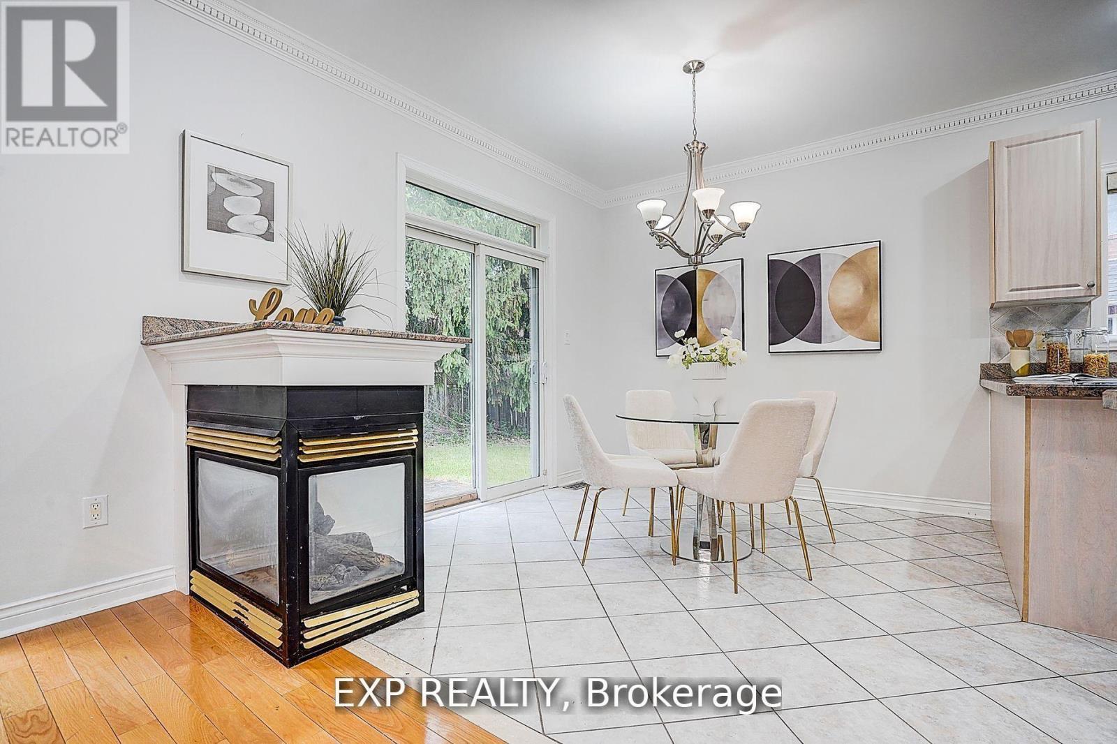 12 Tormina Court, Markham, ON - Indoor Photo Showing Dining Room With Fireplace