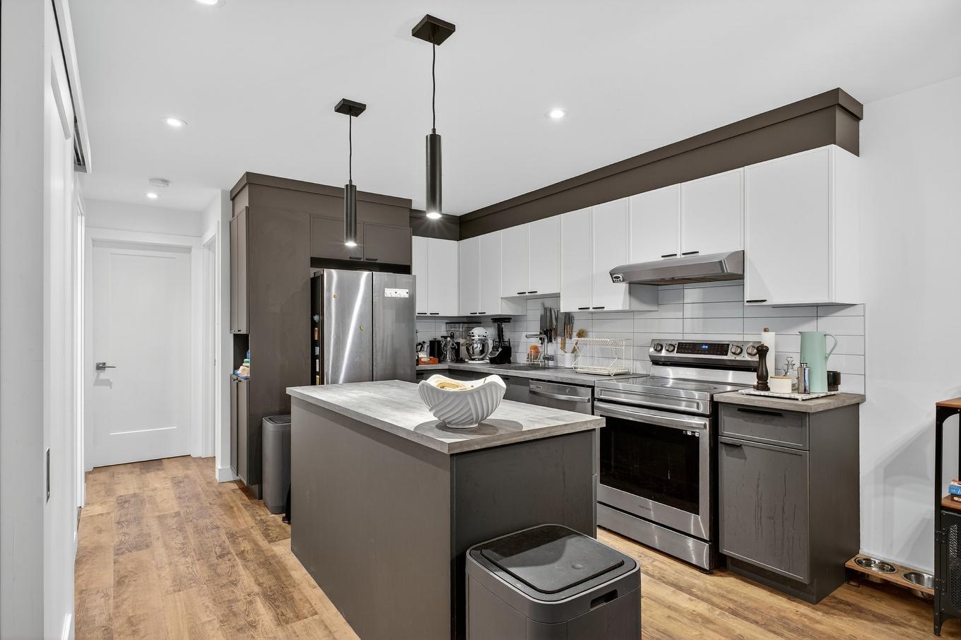 Kitchen - 102-771 Av. Marin, Montréal (Le Sud-Ouest), QC - Indoor Photo Showing Kitchen With Upgraded Kitchen