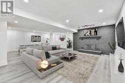 Basement rec room -