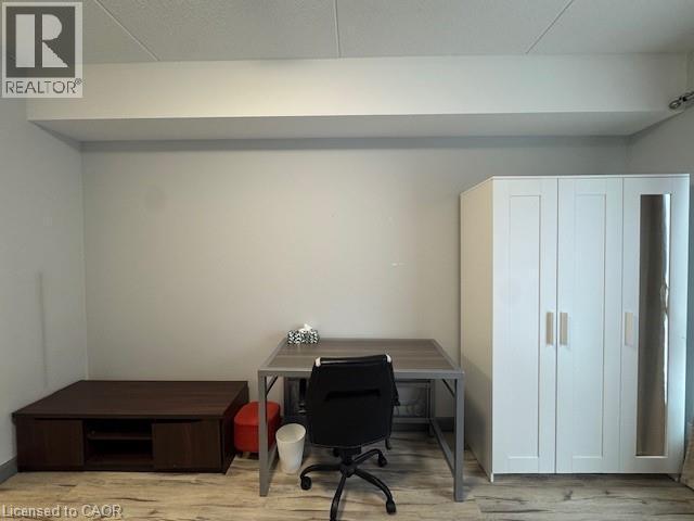 Office with wood finished floors - 77 Leland Street Unit# 223, Hamilton, ON - Indoor Photo Showing Office