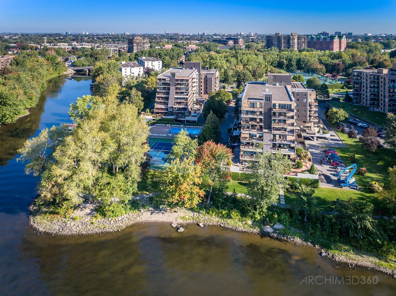 Aerial photo - 601-4560 Prom. Paton, Laval (Chomedey), QC - Outdoor With Body Of Water With View