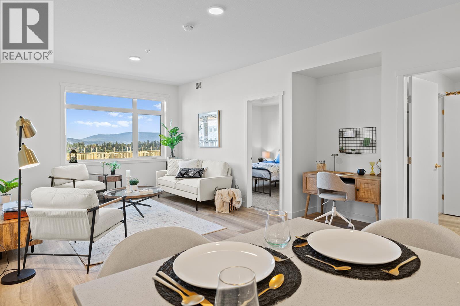 Photos are of a similar home; some features may vary - 1111 Frost Road Unit# 310, Kelowna, BC - Indoor Photo Showing Living Room