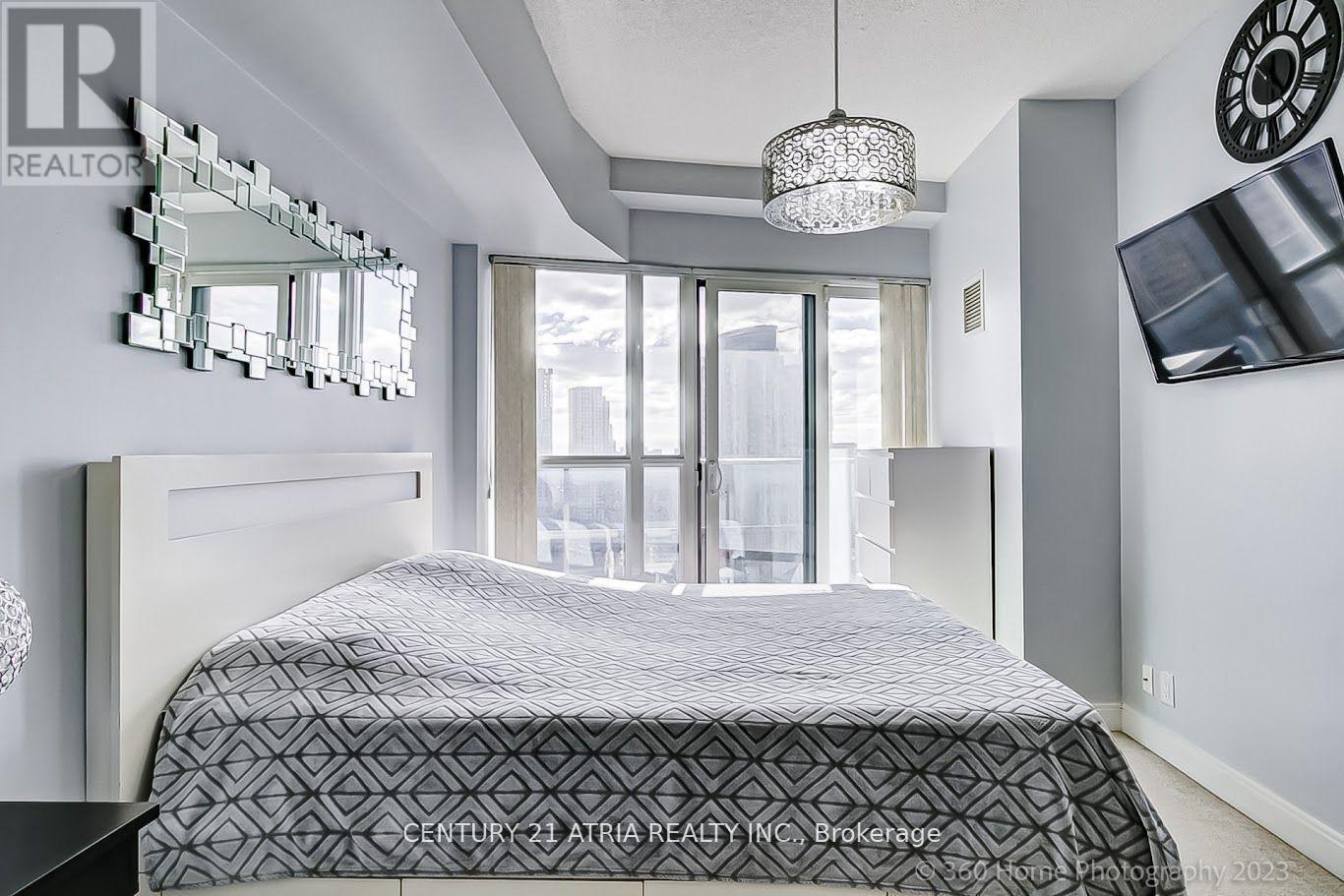 2203 - 60 Absolute Avenue, Mississauga, ON - Indoor Photo Showing Bedroom