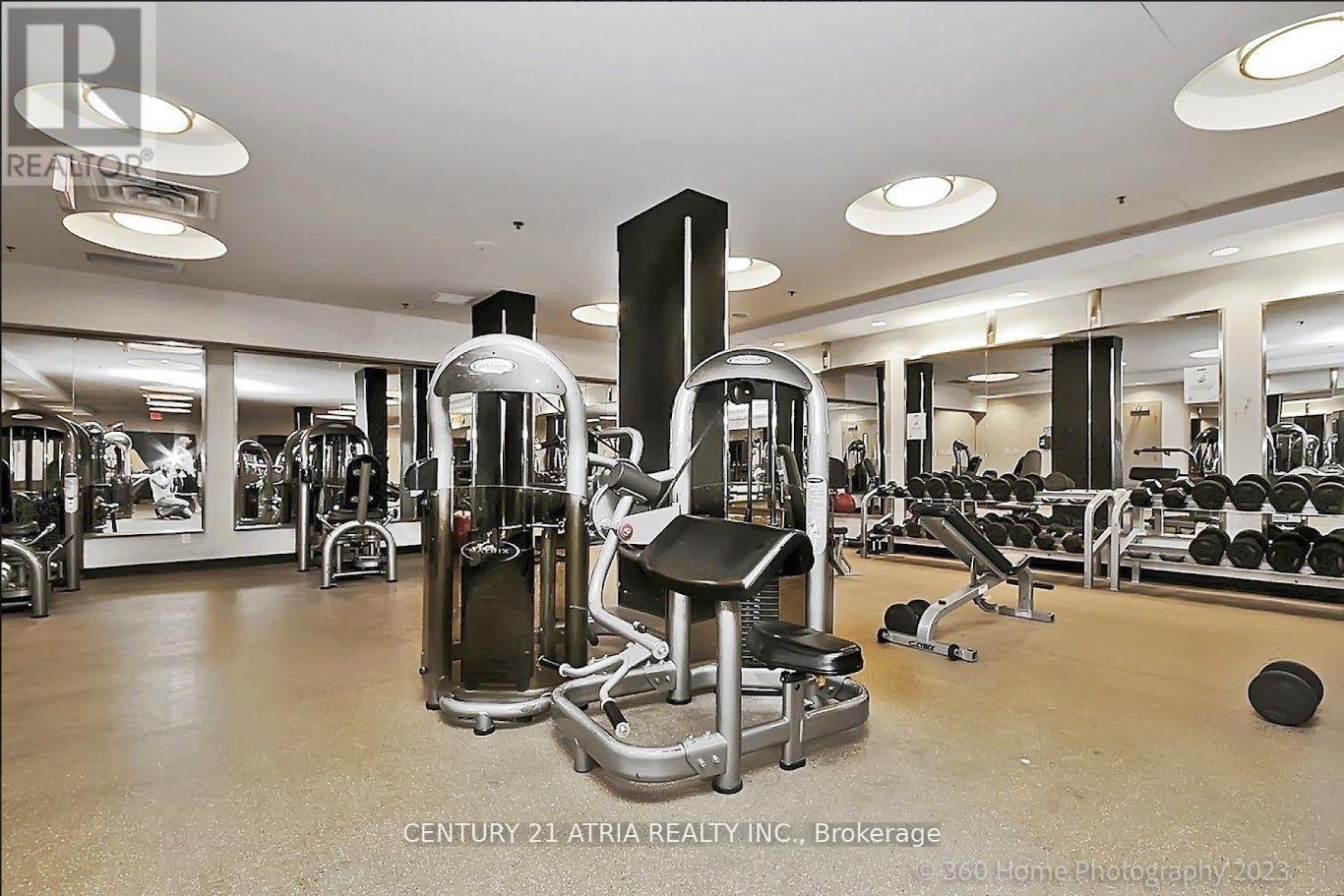 2203 - 60 Absolute Avenue, Mississauga, ON - Indoor Photo Showing Gym Room