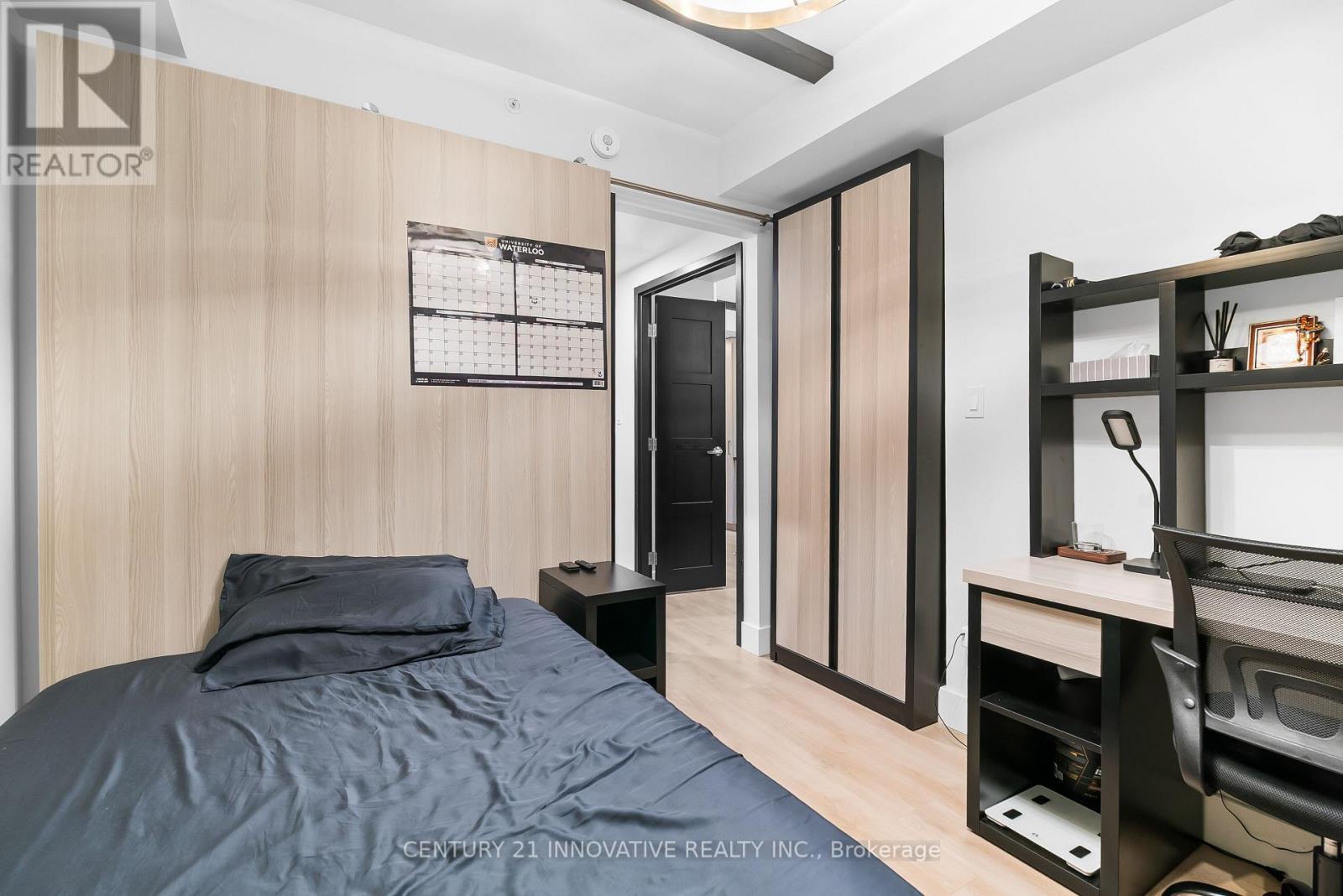 1208 - 145 Columbia Street W, Waterloo, ON - Indoor Photo Showing Bedroom