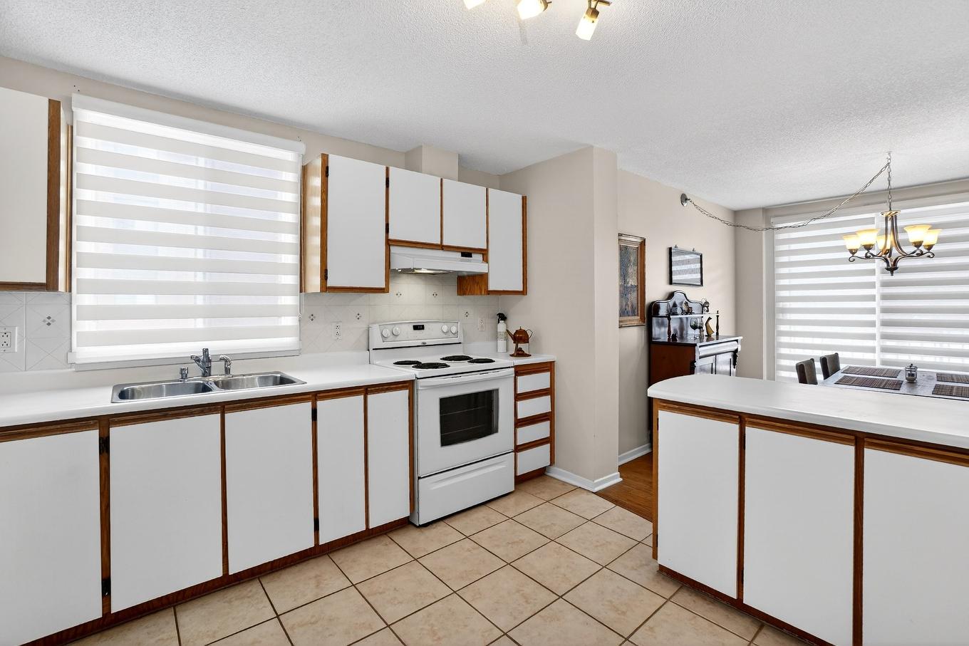 Kitchen - 1-14609 Rue Aumais, Montréal (Pierrefonds-Roxboro), QC - Indoor Photo Showing Kitchen With Double Sink