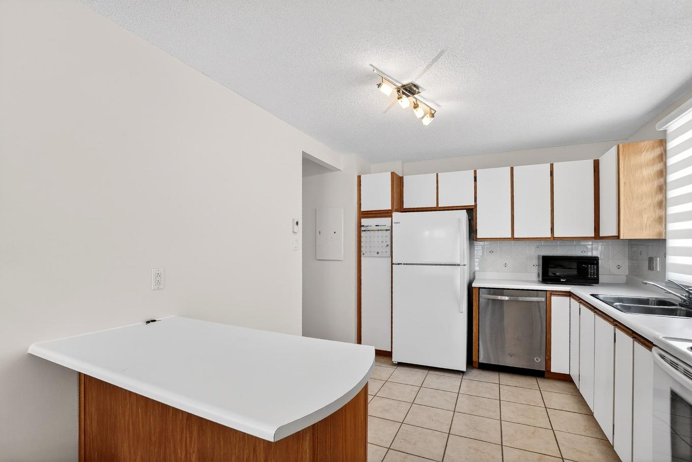 Kitchen - 1-14609 Rue Aumais, Montréal (Pierrefonds-Roxboro), QC - Indoor Photo Showing Kitchen With Double Sink