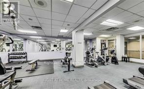 1210 - 285 Enfield Place, Mississauga (City Centre), ON - Indoor Photo Showing Gym Room