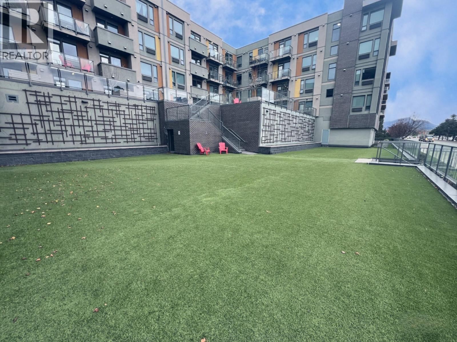 Artificial Turf - 925 Leon Avenue Unit# 407, Kelowna, BC - Outdoor With Balcony