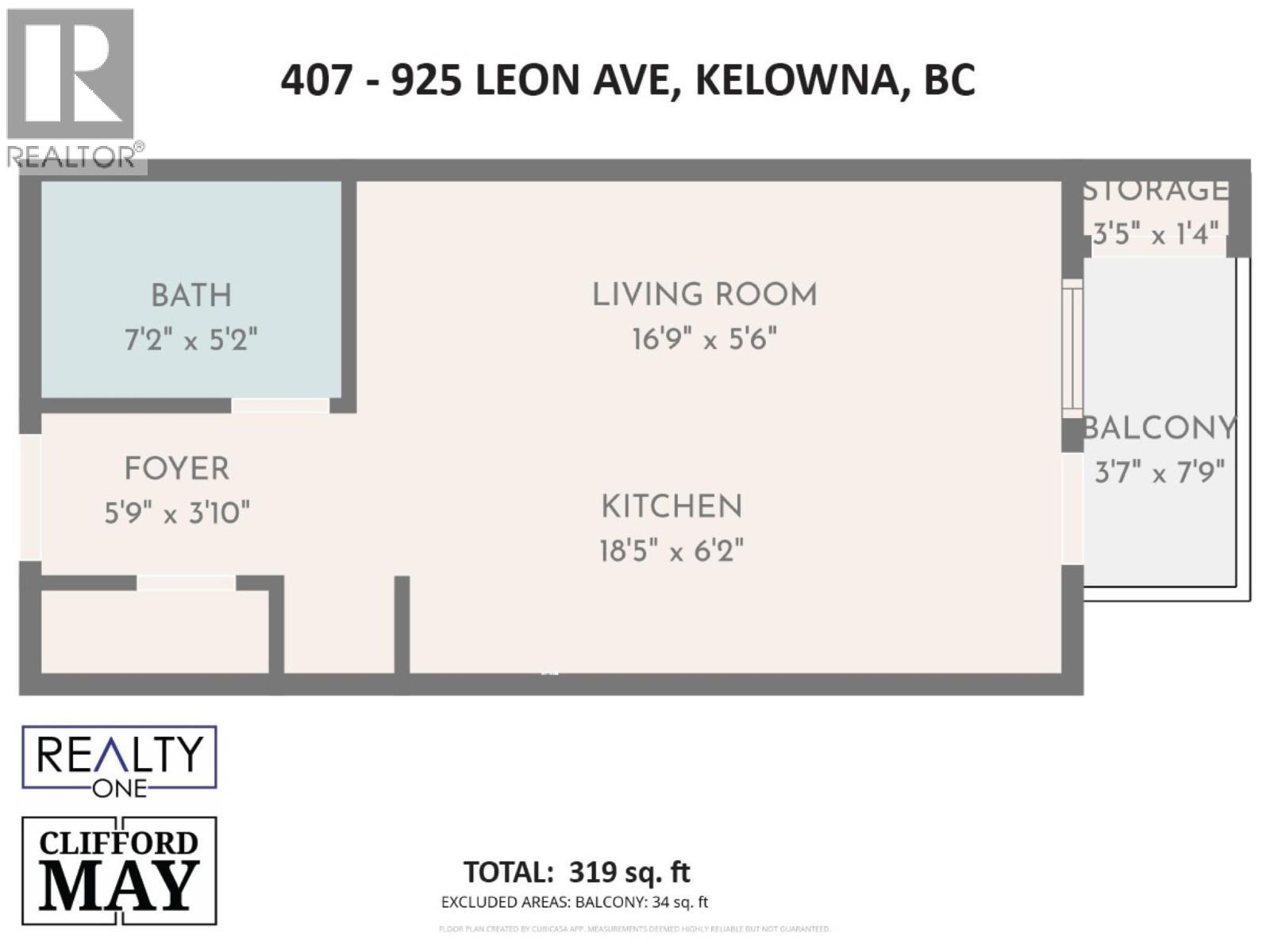Floorplan - 925 Leon Avenue Unit# 407, Kelowna, BC - Other
