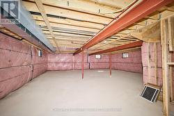 Unfinished basement with room for storage -
