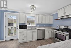 French door leading to the spacious backyard deck -