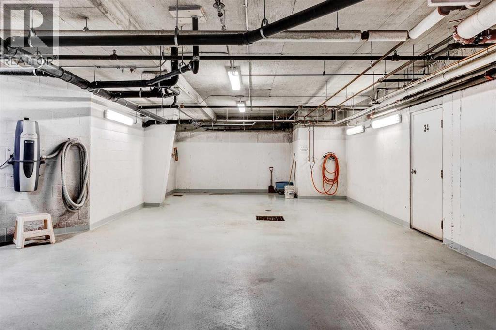 201, 223 Tuscany Springs Boulevard Nw, Calgary, AB - Indoor Photo Showing Garage