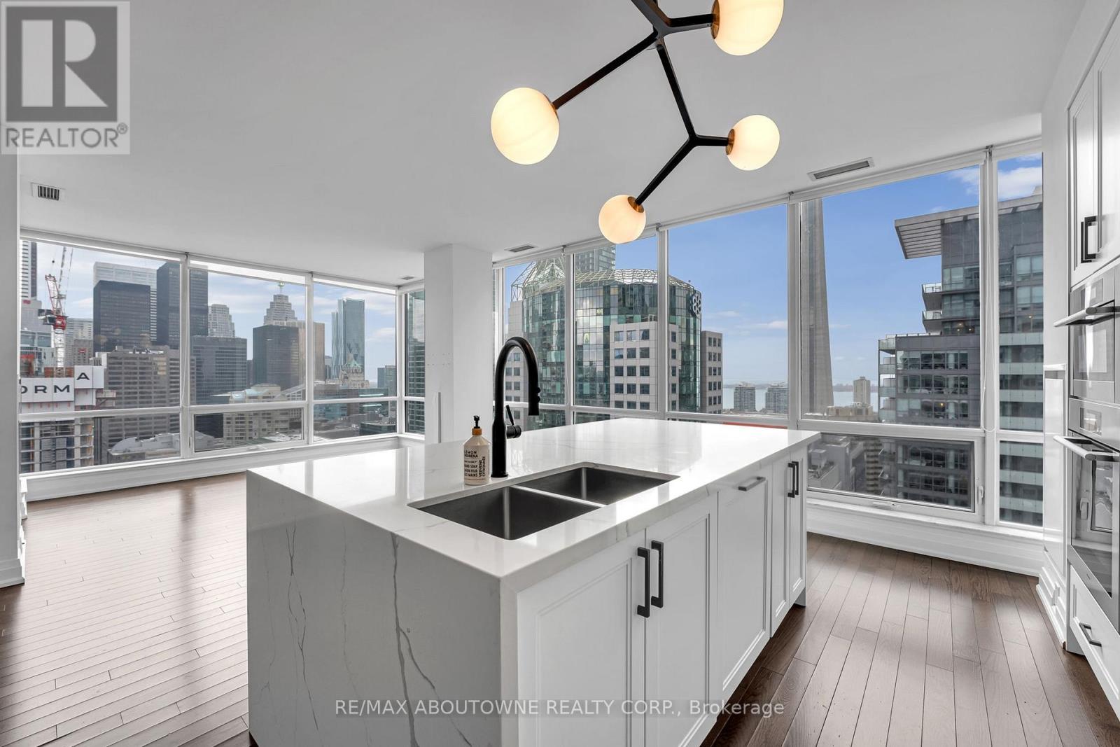 2912 - 80 John Street, Toronto, ON - Indoor Photo Showing Kitchen With Double Sink With Upgraded Kitchen