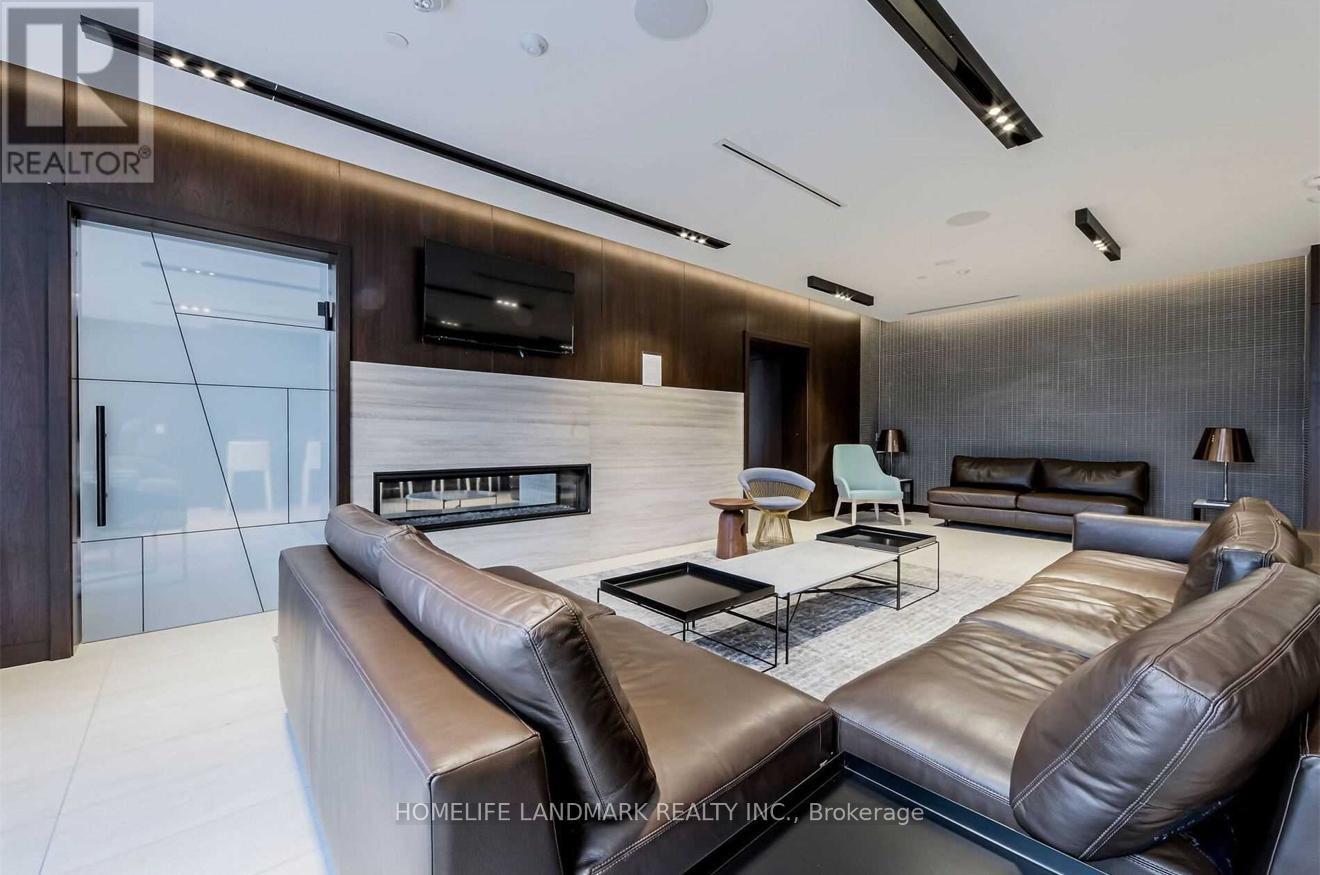 1506 - 2 Sonic Way, Toronto, ON - Indoor With Fireplace