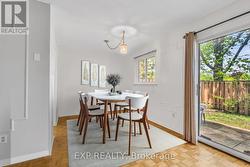 Separate dining area. -