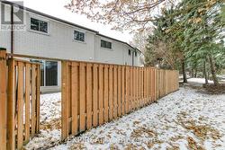 Fence from backyard to treed area. -