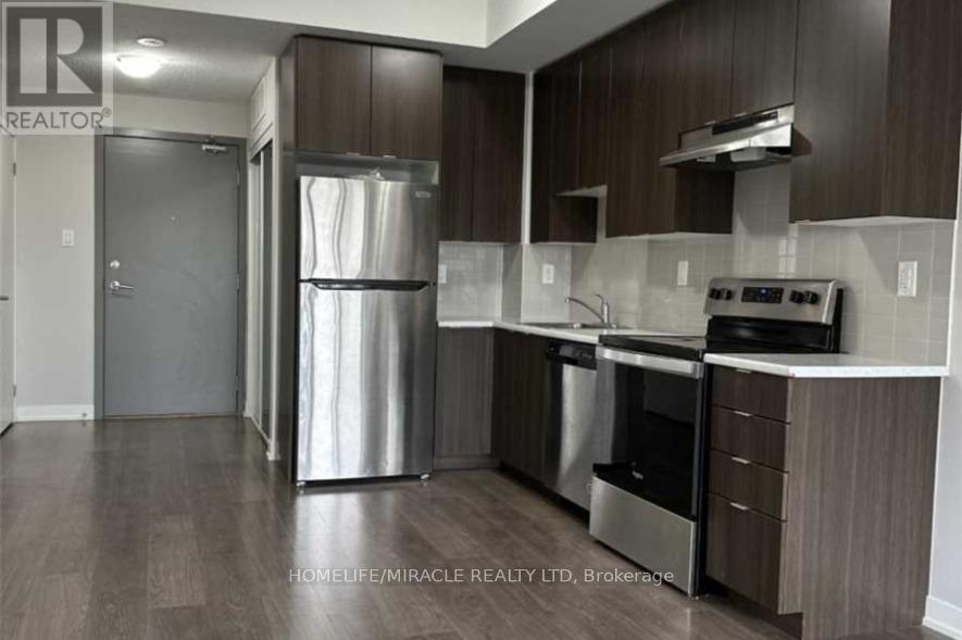 512 - 5131 Sheppard Avenue E, Toronto, ON - Indoor Photo Showing Kitchen With Stainless Steel Kitchen With Upgraded Kitchen