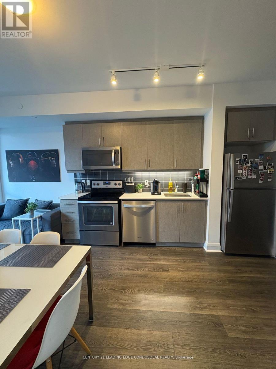 1110 - 17 Zorra Street, Toronto, ON - Indoor Photo Showing Kitchen With Stainless Steel Kitchen