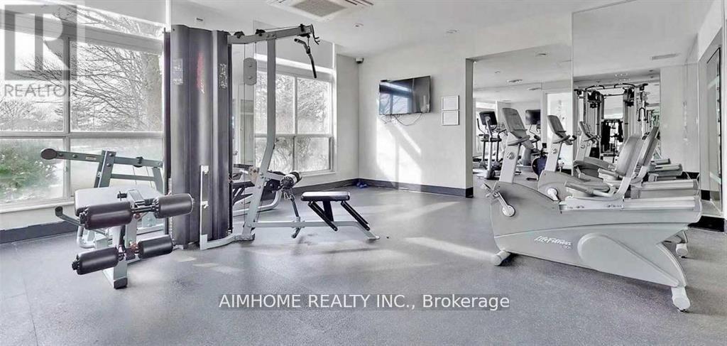 2111 - 23 Lorraine Drive, Toronto, ON - Indoor Photo Showing Gym Room