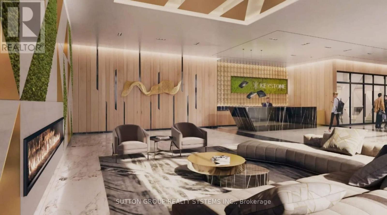 210 - 204 Burnhamthorpe Road E, Mississauga, ON - Indoor Photo Showing Living Room With Fireplace