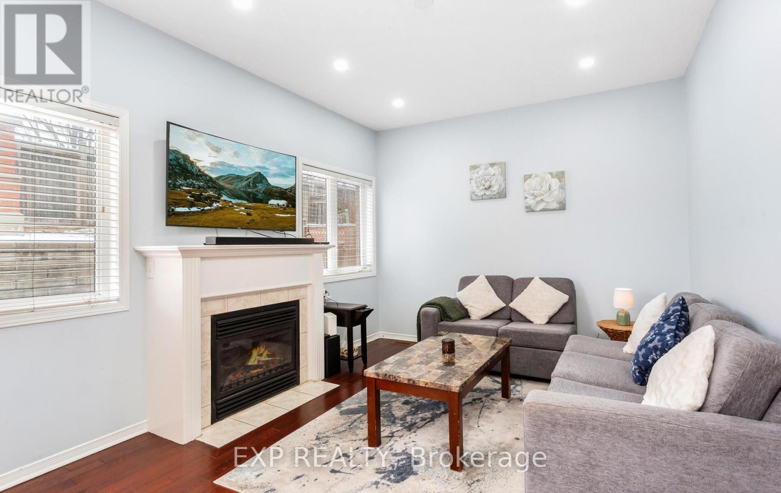 70 Grover Road, Brampton, ON - Indoor Photo Showing Living Room With Fireplace