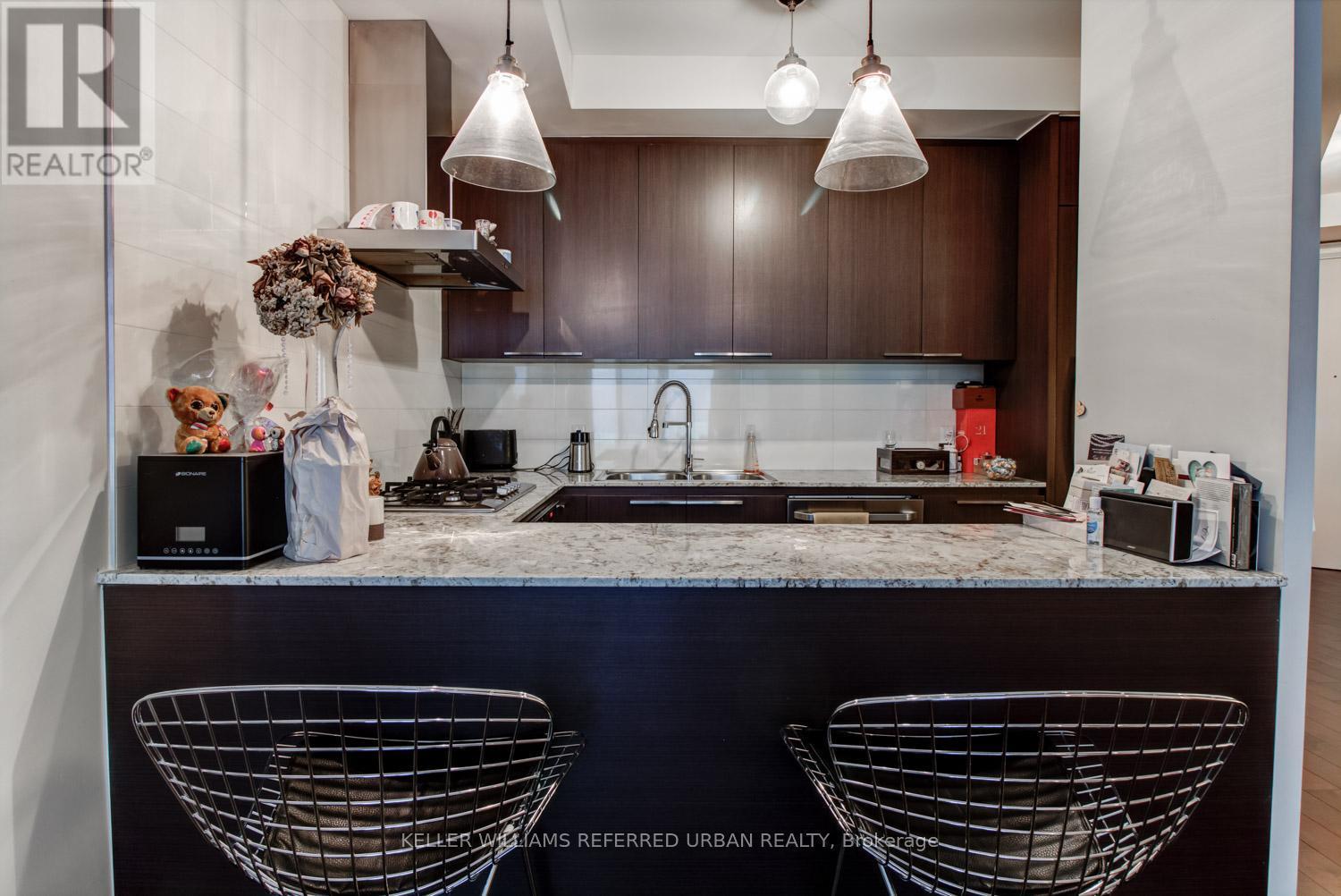 302 - 88 Davenport Road, Toronto, ON - Indoor Photo Showing Kitchen With Double Sink With Upgraded Kitchen