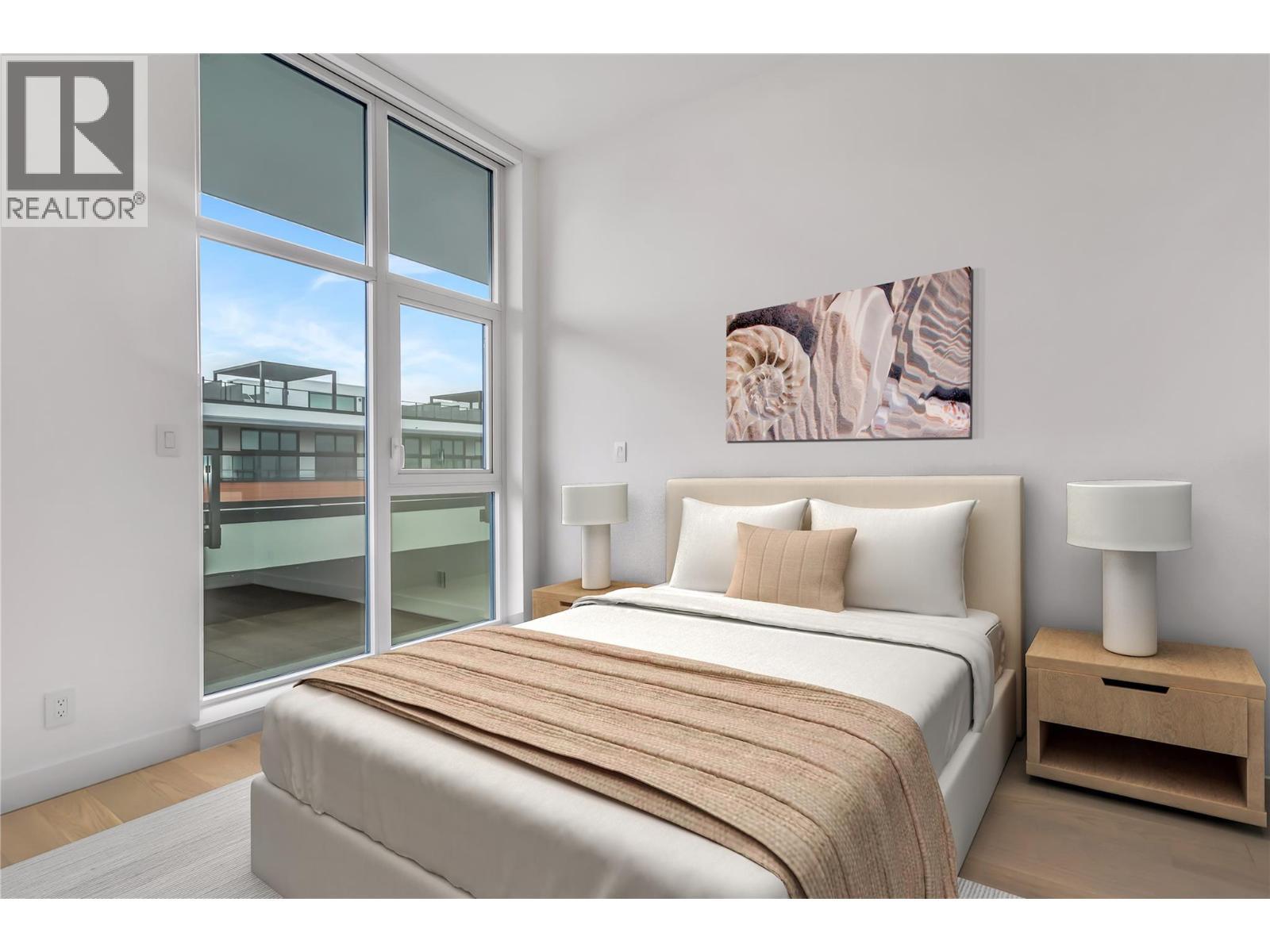 *virtually staged* - 3409 Lakeshore Road Unit# Ph S607, Kelowna, BC - Indoor Photo Showing Bedroom