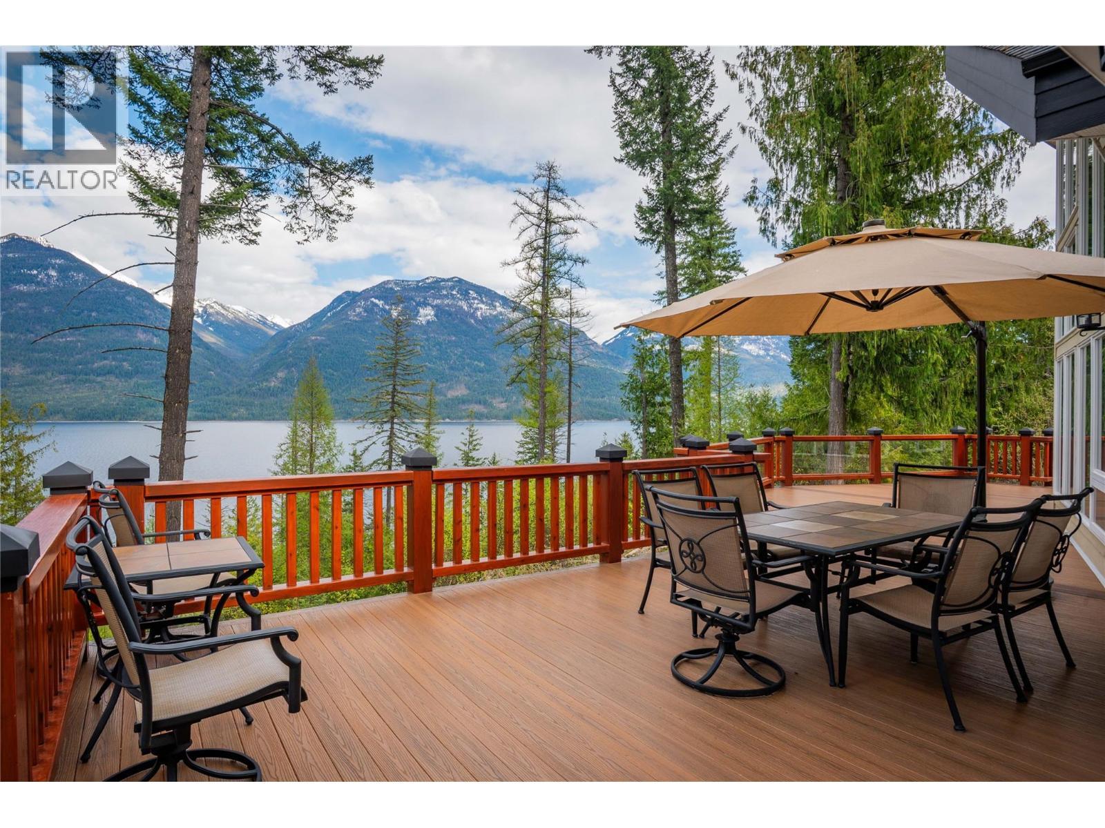 4830 Fletcher Creek Road, Fletcher Creek, BC - Outdoor With Body Of Water With Deck Patio Veranda With View