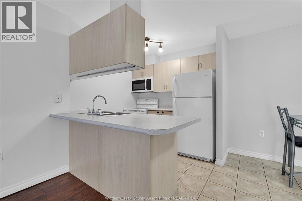 1390 Lauzon Road Unit# 114, Windsor, ON - Indoor Photo Showing Kitchen With Double Sink