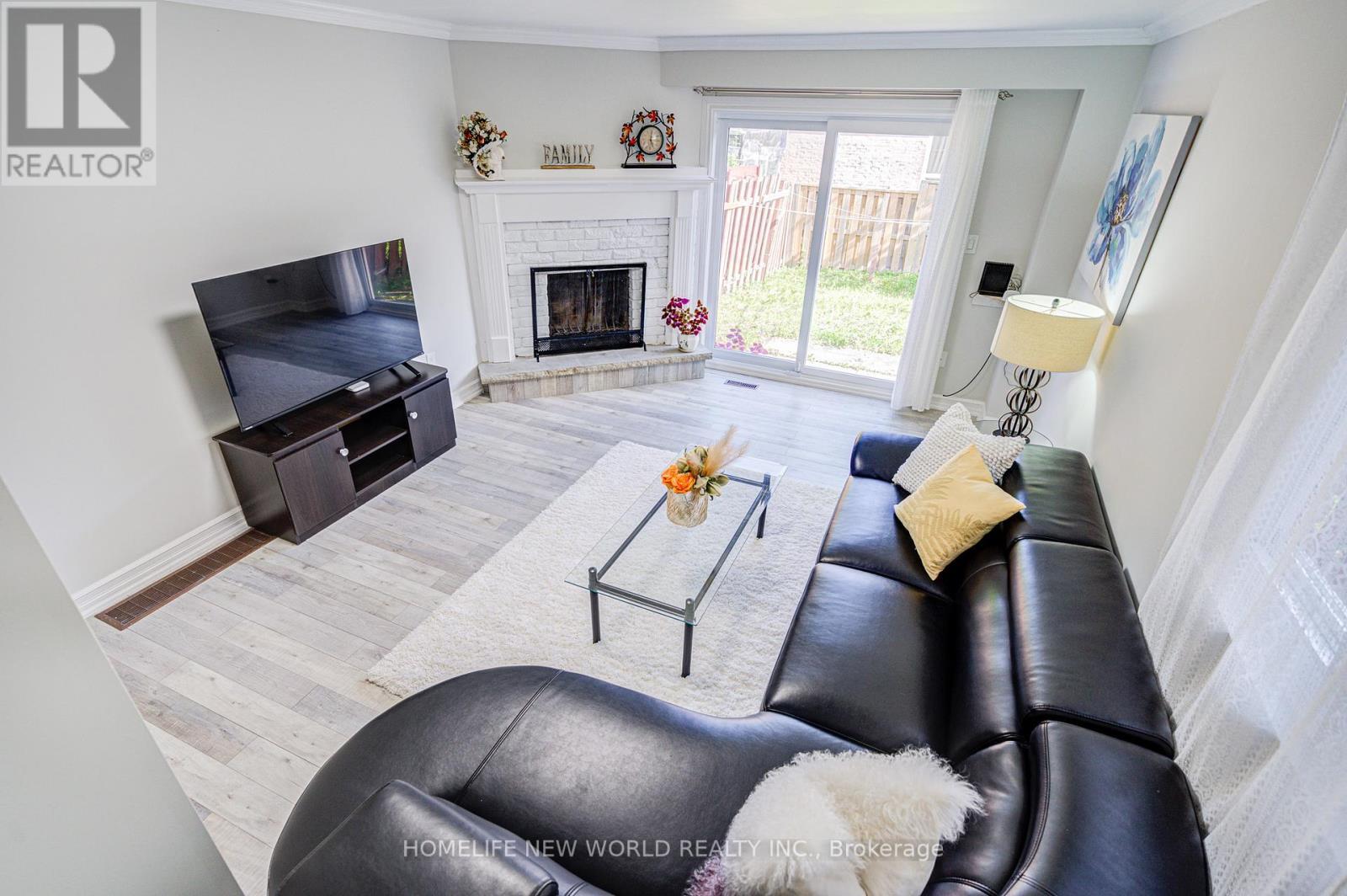 29 Puma Drive, Toronto, ON - Indoor Photo Showing Living Room With Fireplace