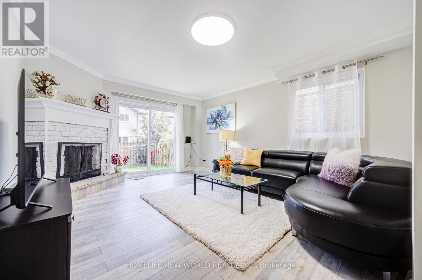 29 Puma Drive, Toronto, ON - Indoor Photo Showing Living Room With Fireplace