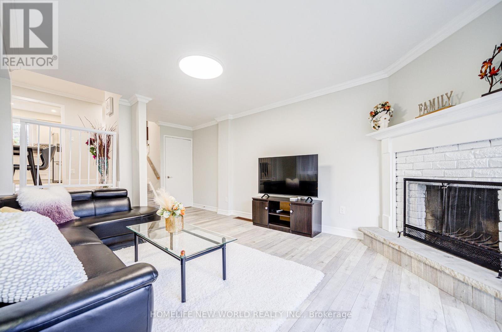 29 Puma Drive, Toronto, ON - Indoor Photo Showing Living Room With Fireplace