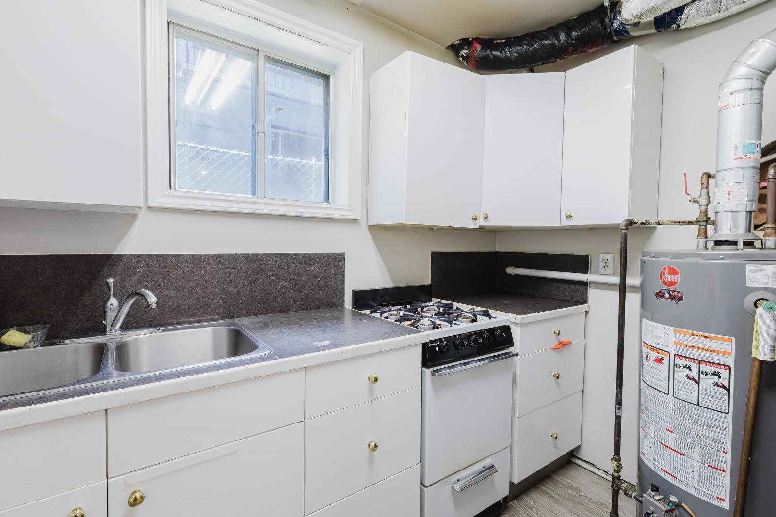 8504 98 Street, Edmonton, AB - Indoor Photo Showing Kitchen With Double Sink