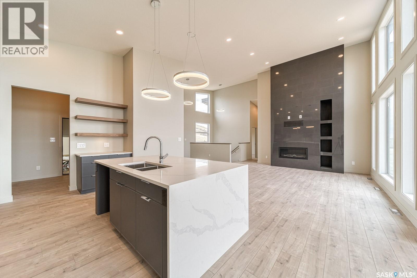 12 Sunset Boulevard, North Grove, SK - Indoor Photo Showing Kitchen With Double Sink With Upgraded Kitchen