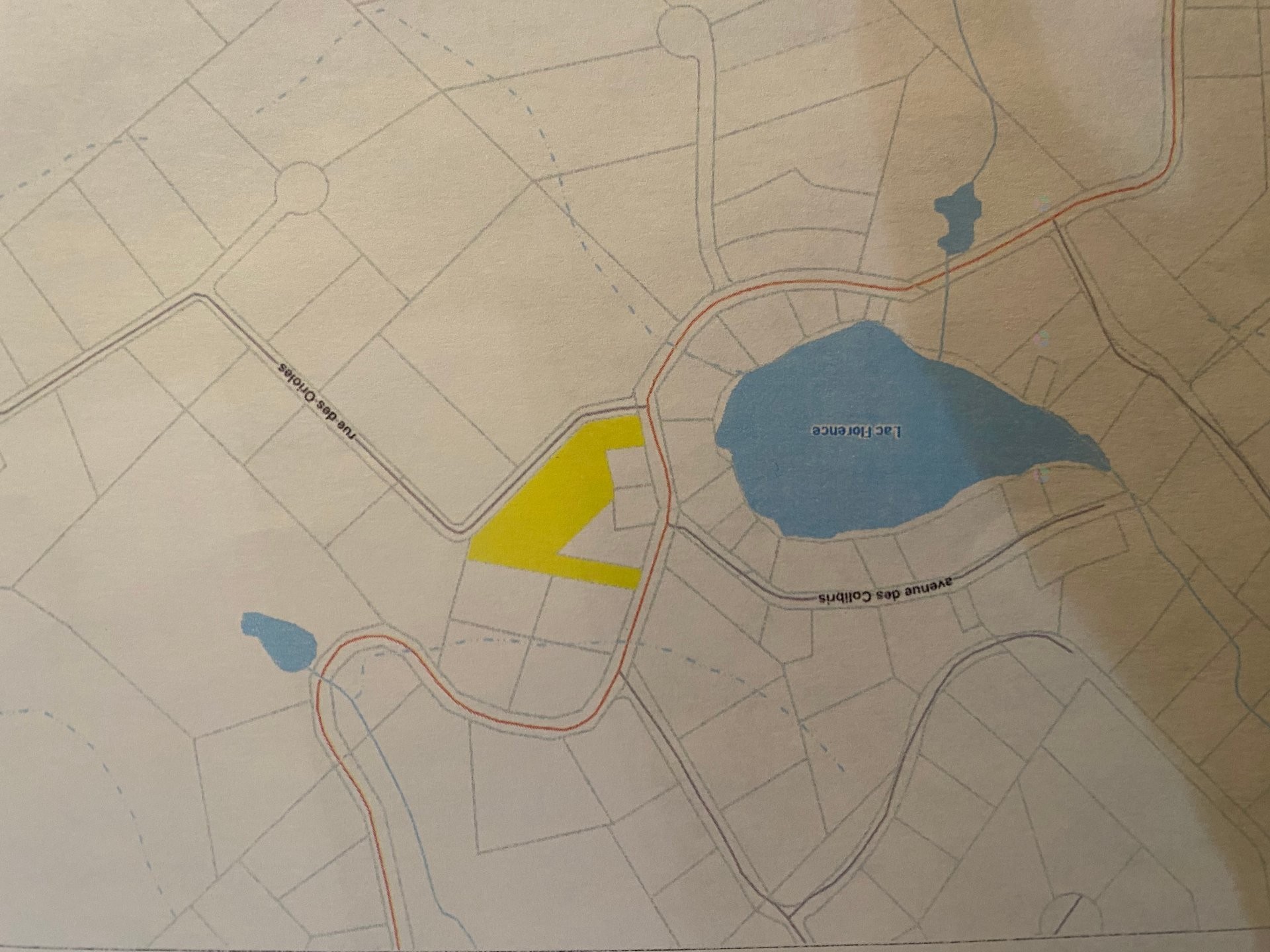 Plan (croquis) - Ch. Des Monts, Chertsey, QC