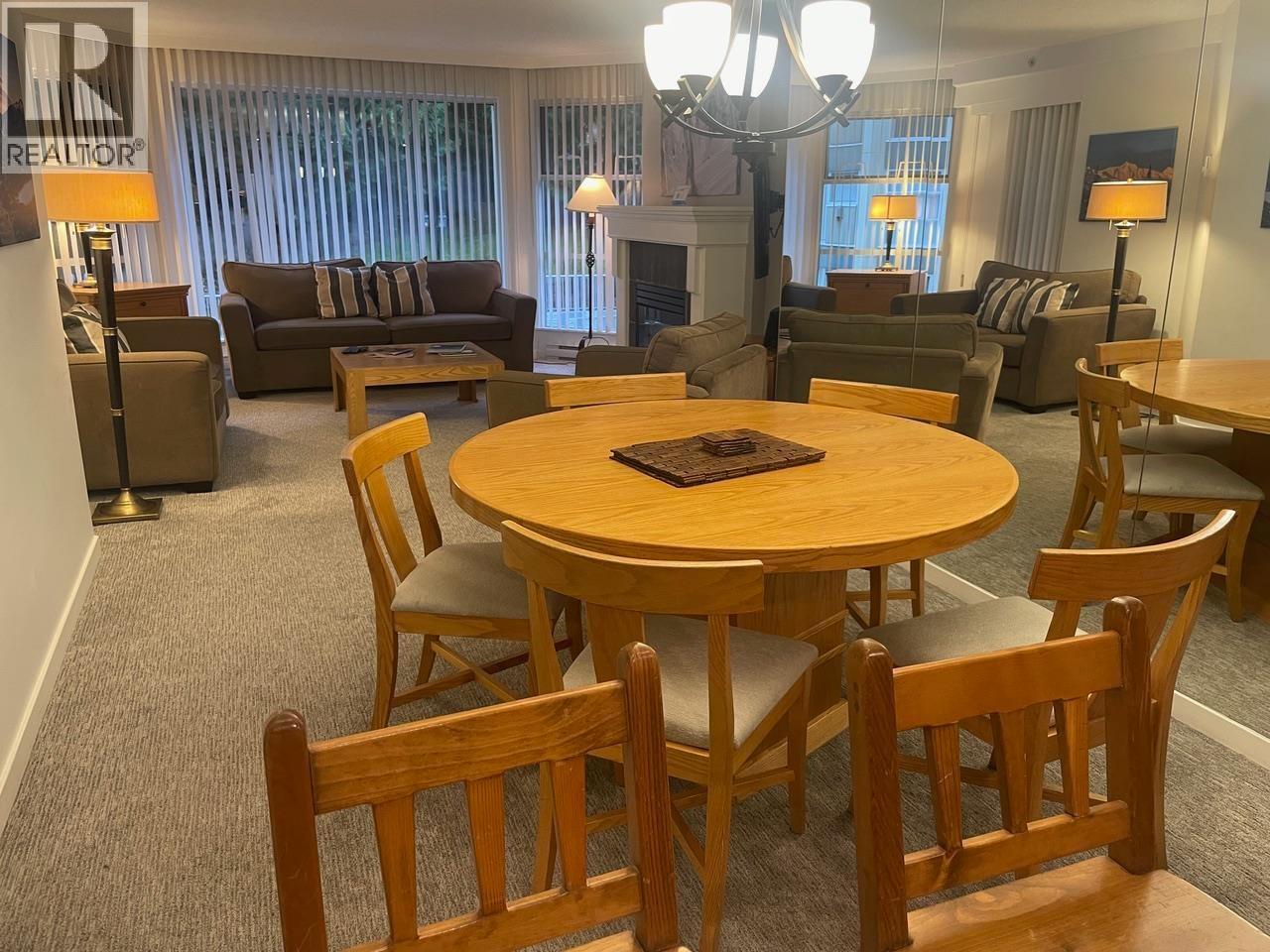 304 Week 2-4910 Spearhead Place, Whistler, BC - Indoor Photo Showing Dining Room