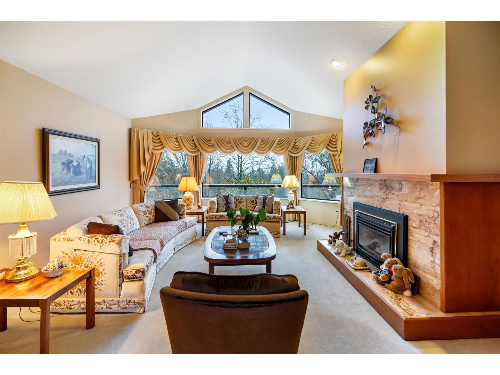13193 Coulthard Road, Surrey, BC - Indoor Photo Showing Living Room With Fireplace